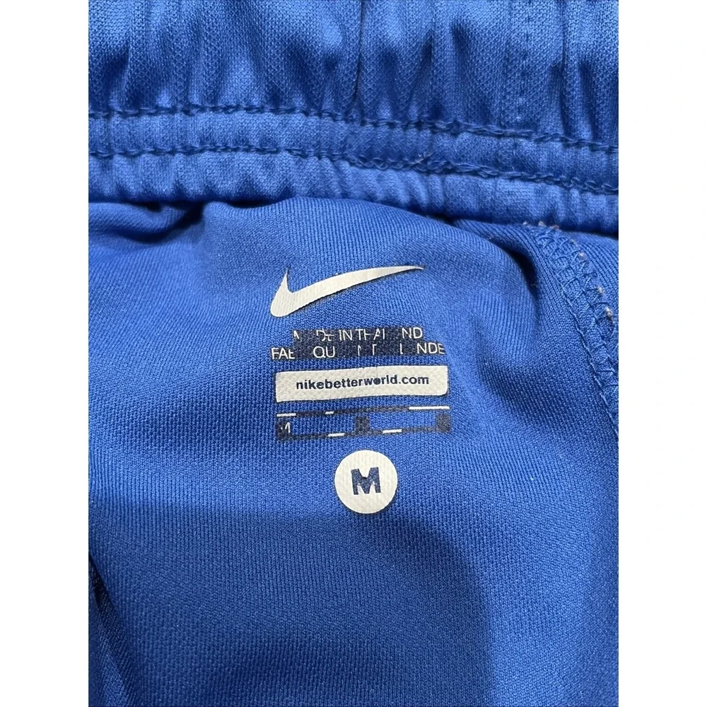 Nike Shorts Mens Medium Blue Basketball Swoosh Logo Side Stripes Y2K Athletic